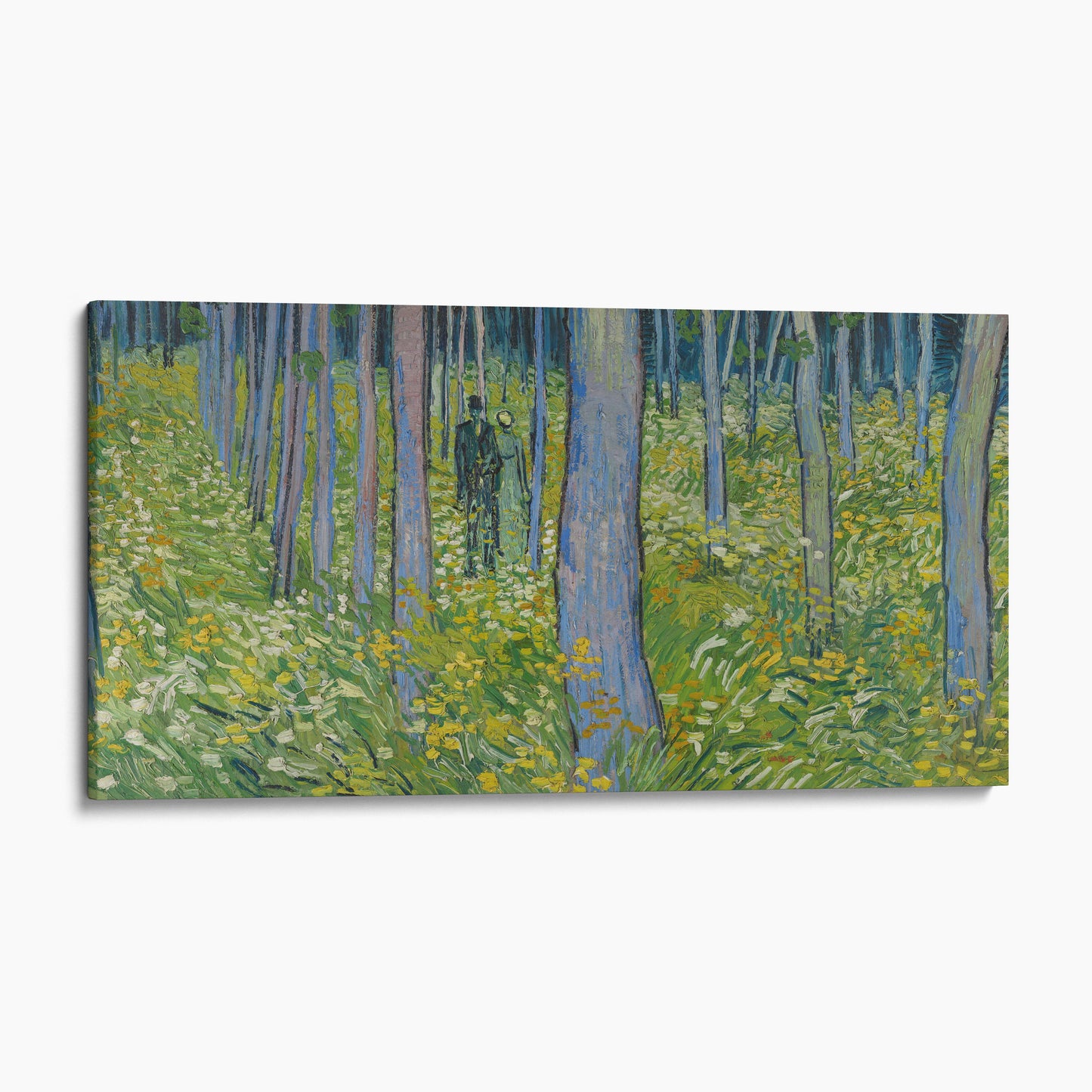 Undergrowth with Two Figures by Vincent van Gogh (1890)