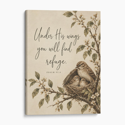 Under His Wings You Will Find Refuge - Psalm 91:4