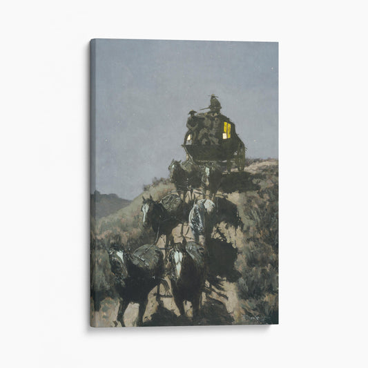 The Old Stage Coach by Frederic Remington