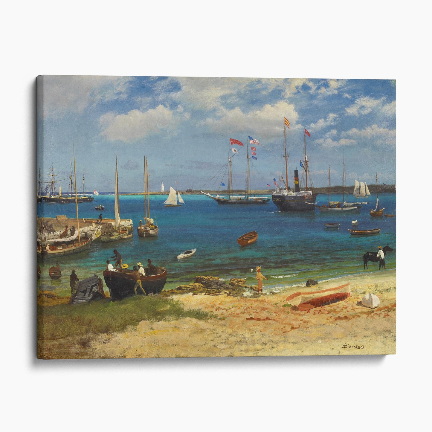 Nassau Harbor After 1877 by Albert Bierstadt