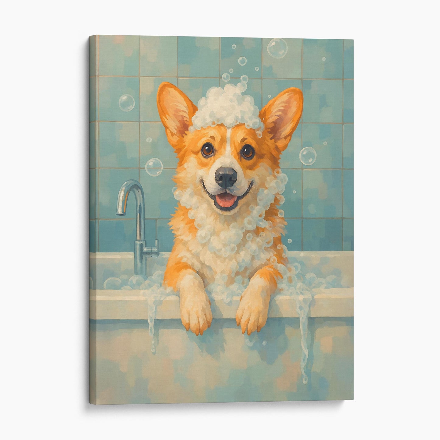 Corgi Dog Bathtub Bubble Bath