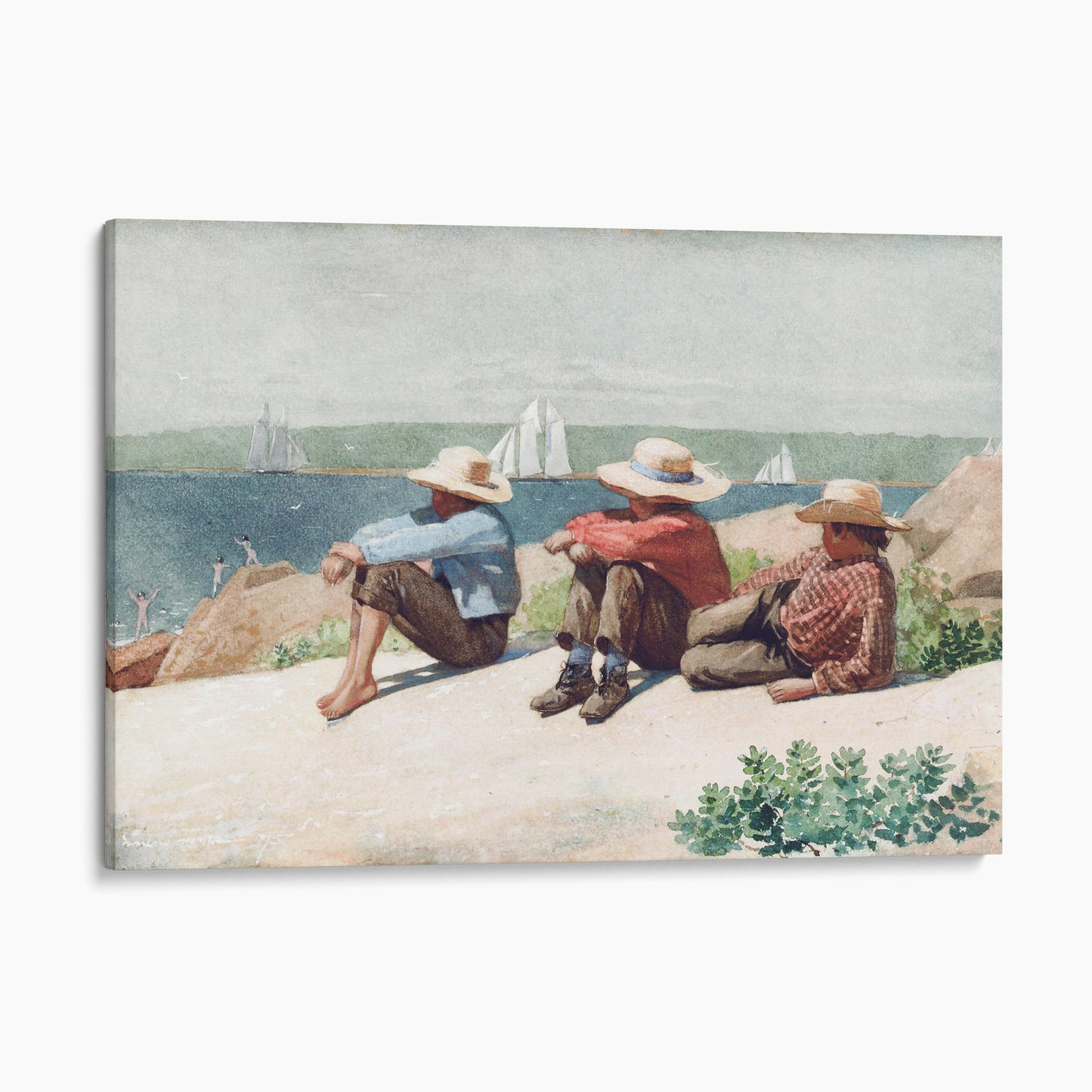 Watching the Ships, Gloucester, 1875 by Winslow Homer