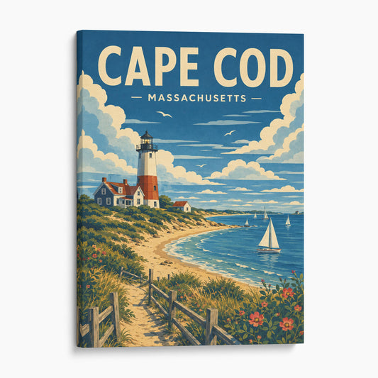 Cape Cod Massachusetts Travel Poster