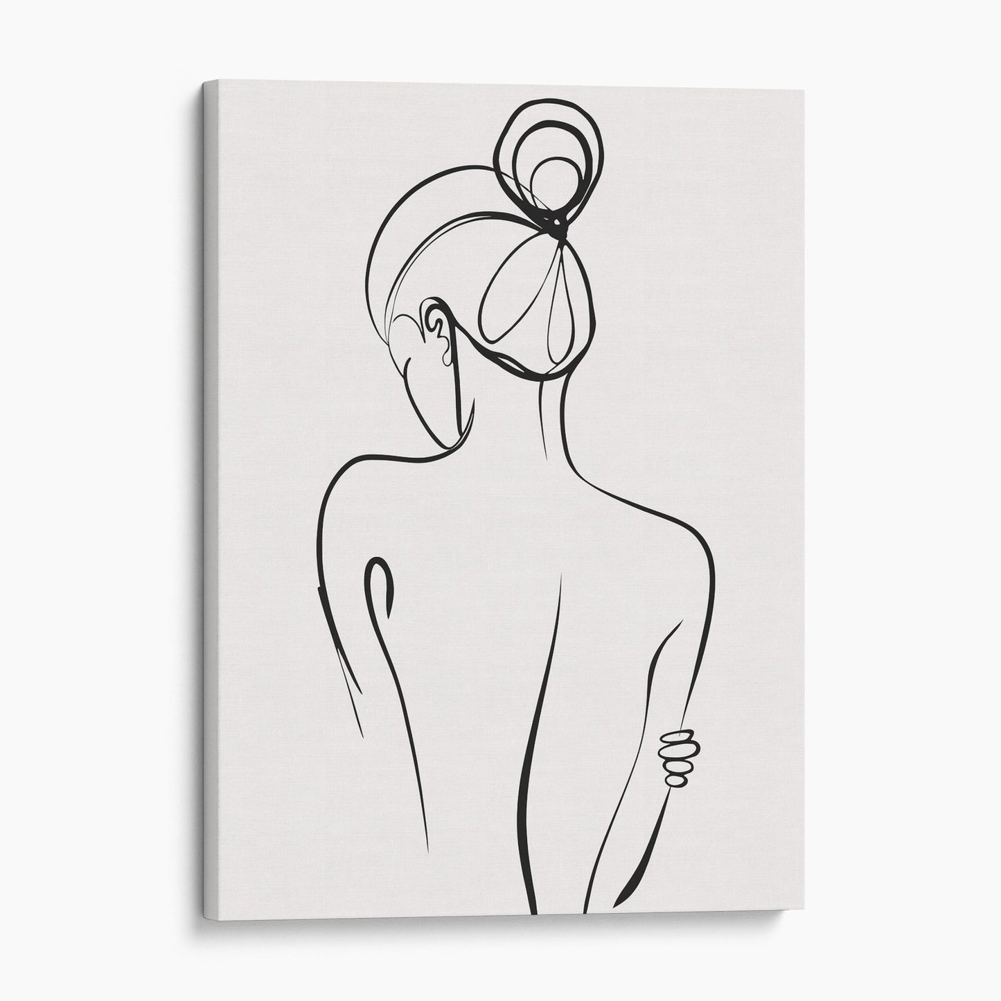 Back View of a Woman Line Art