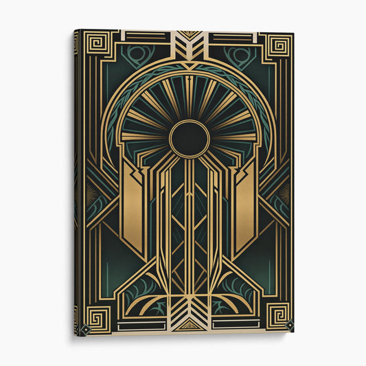 Gold And Green Art Deco