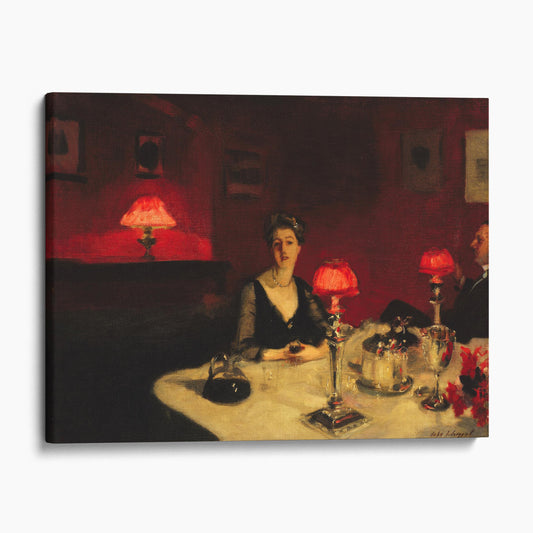 A Dinner Table At Night by John Singer Sargent