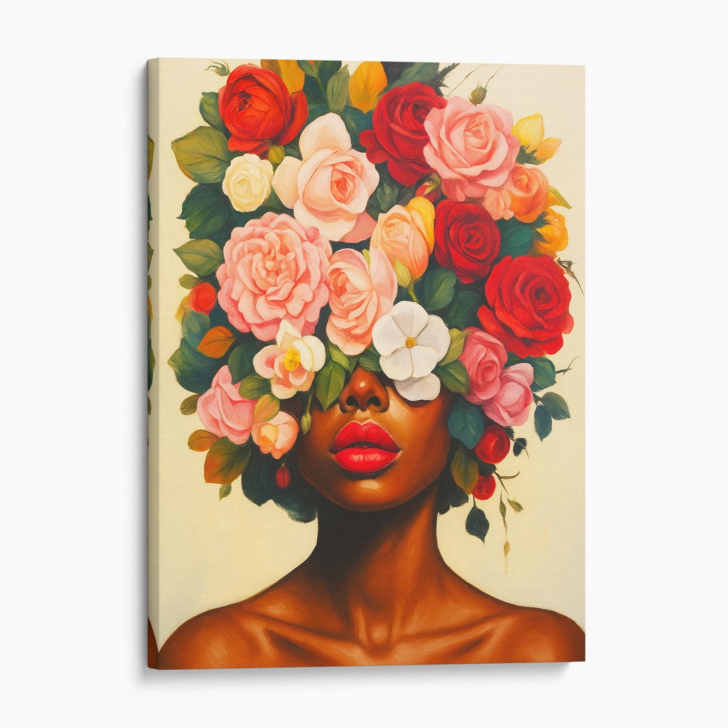 Flower Head African Woman