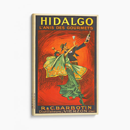 Original Vintage Flamenco Poster Hidalgo Liquor c1935