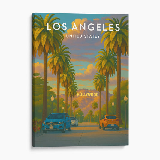 Los Angeles Vintage Travel Poster