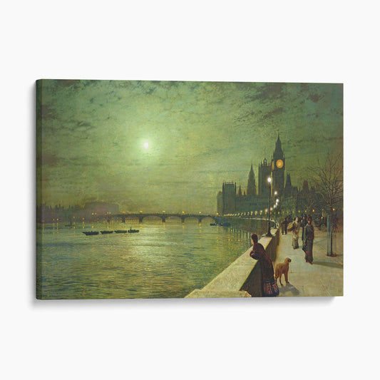 Reflections on the Thames, Westminster - John Atkinson Grimshaw