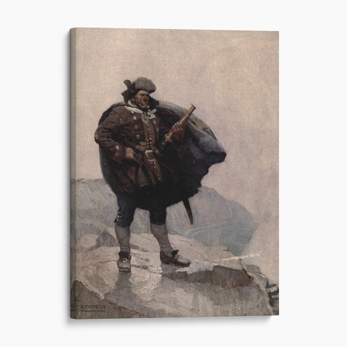 Billy Bones of Treasure Island - N.C. Wyeth