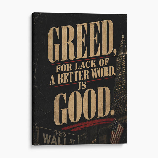 Greed, For Lack Of A Better Word, Is Good