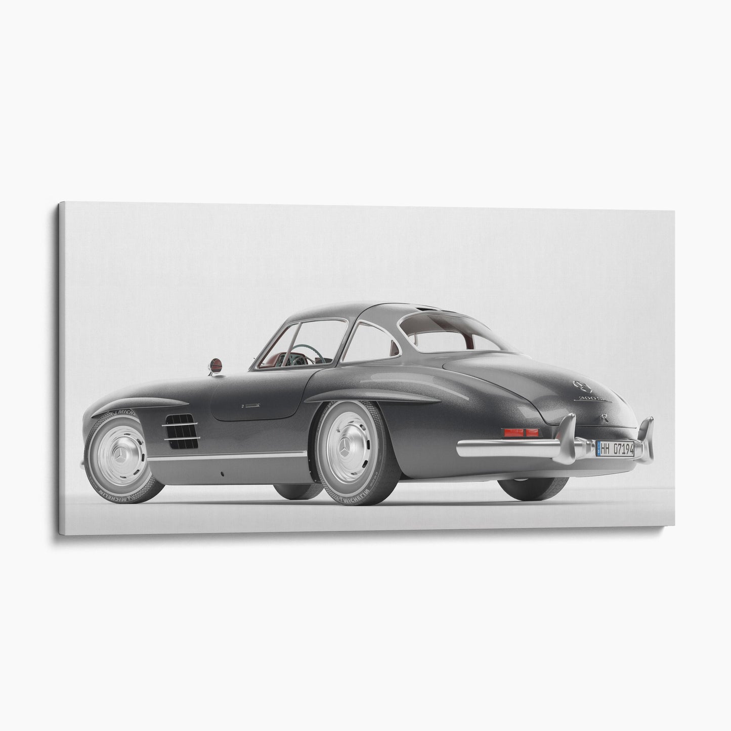 Vintage Mercedes Benz 300 SL Side View