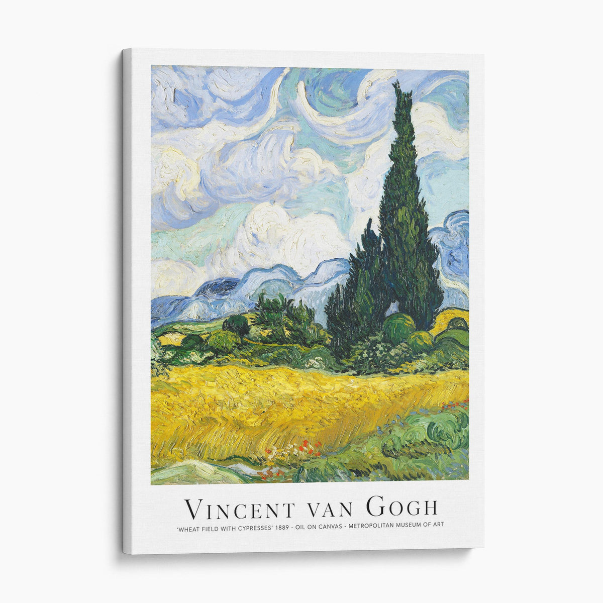 Wheat Field with Cypresses 1889 - Vincent van Gogh