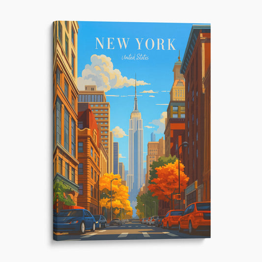 New York City Vintage Travel Poster