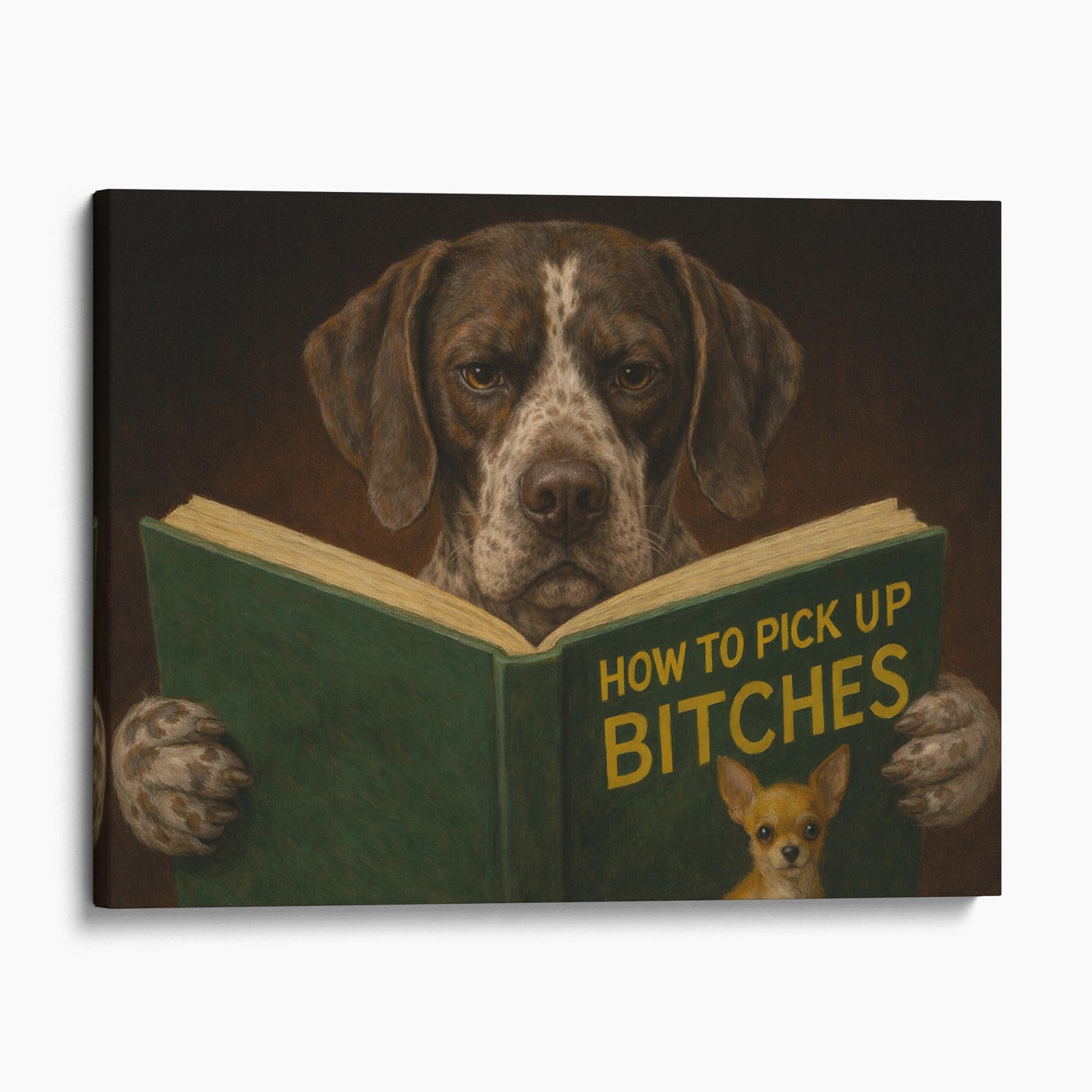 German Shorthaired Pointer Reading Dog Dating Book
