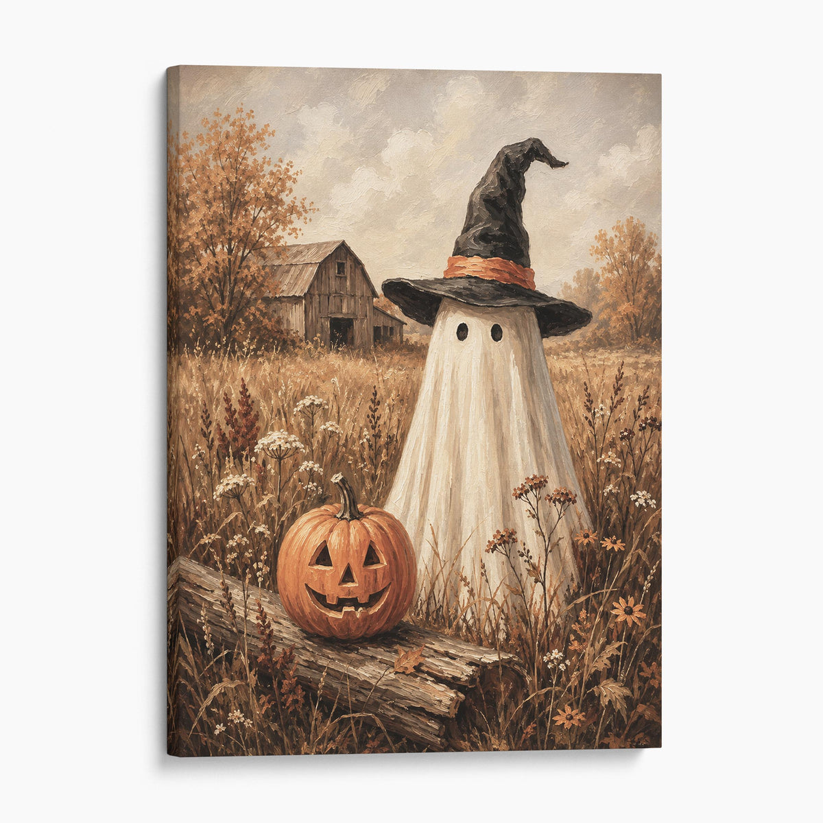 Autumn Ghost with Pumpkin