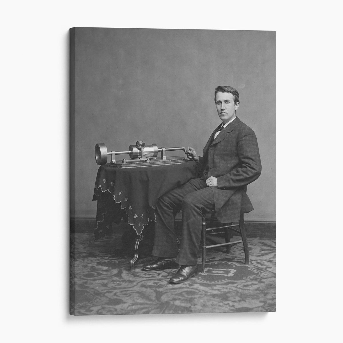 Thomas Edison and Phonograph, 1878