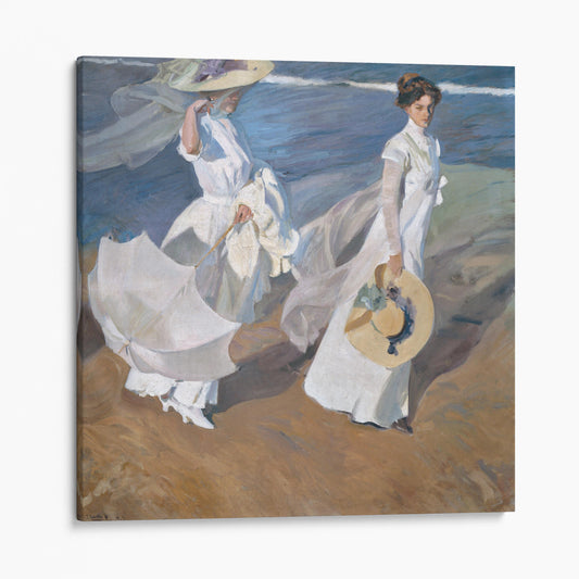 Strolling along the Seashore by Joaquín Sorolla