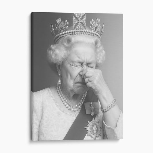 Queen Elizabeth Plugging Her Nose