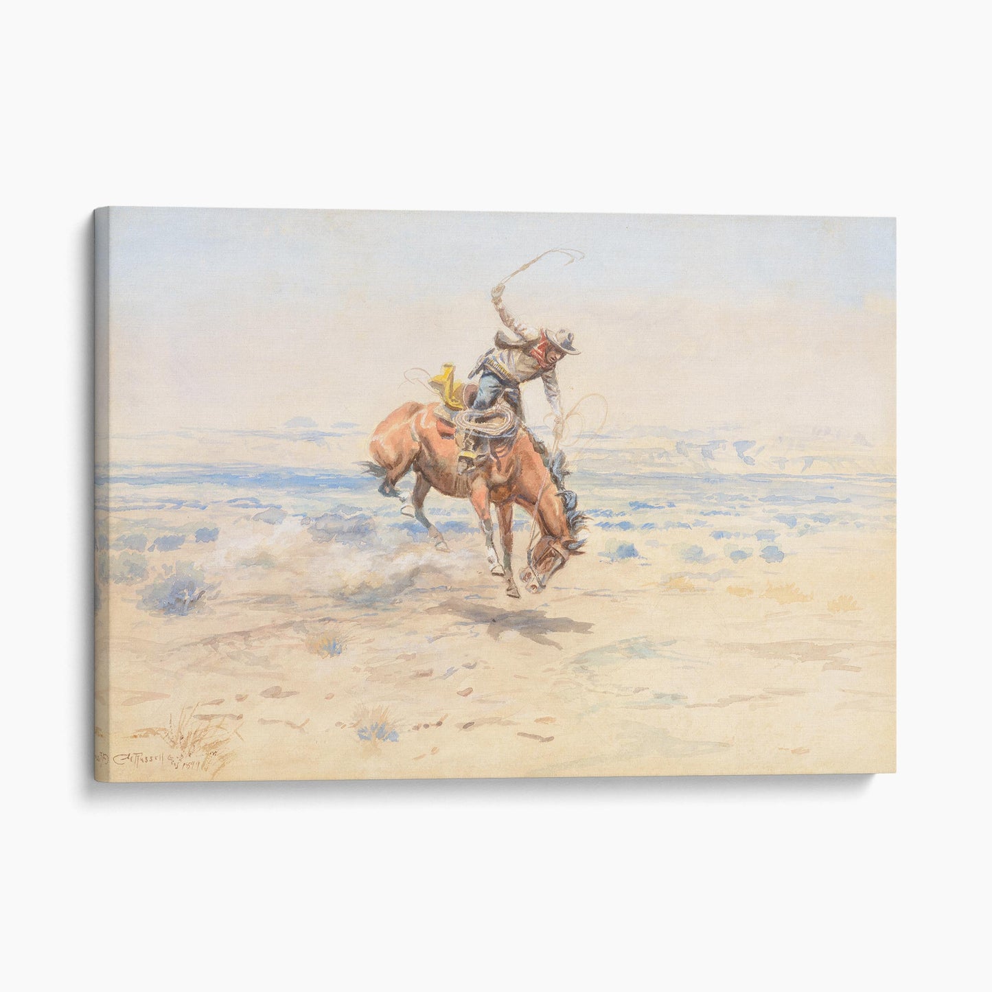 Bucking Bronc (1899) - Charles M Russell