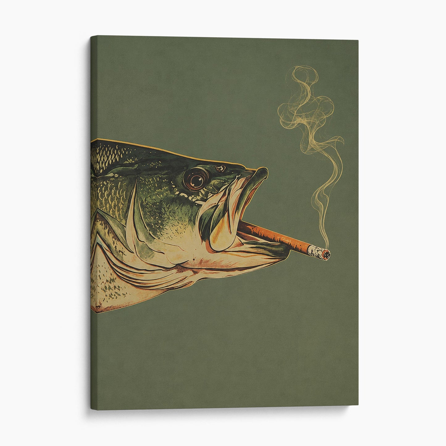 Fish Smoking a Cigarette