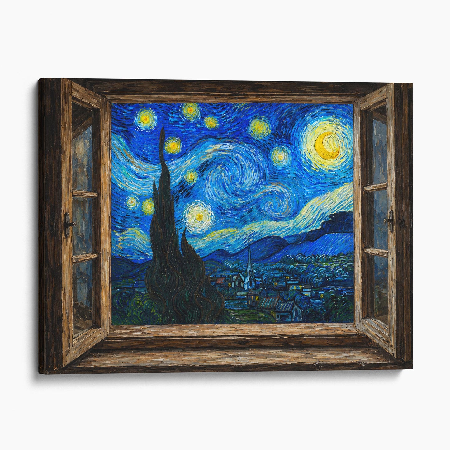 Open Window To A Starry Night Van Gogh