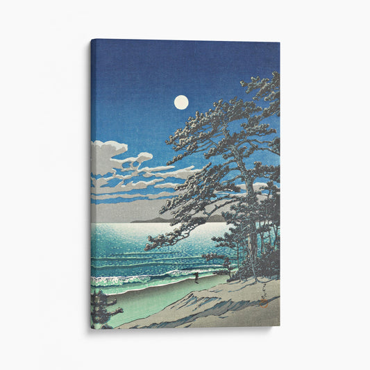 Spring Moon at Ninomiya Beach by Kawase Hasui