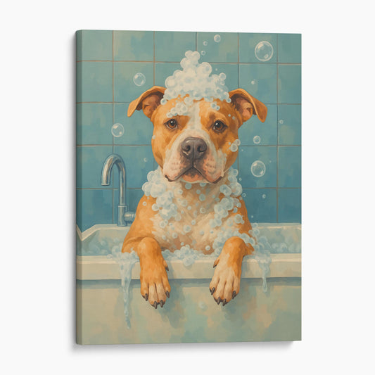 Pit Bull Dog Bubble Bath