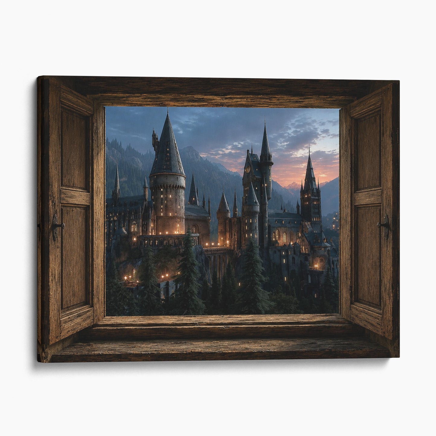 Open Window to a Magic School for Witches and Wizards