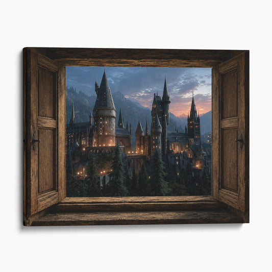 Open Window to a Magic School for Witches and Wizards