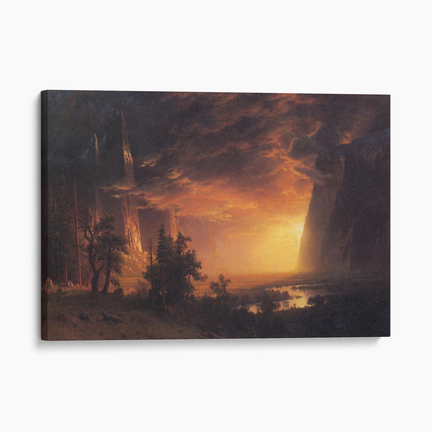 Sunset in the Yosemite Valley by Albert Bierstadt