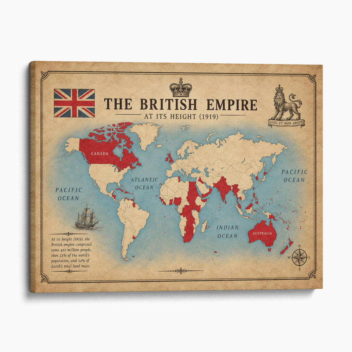 The British Empire At Its Height (1919)
