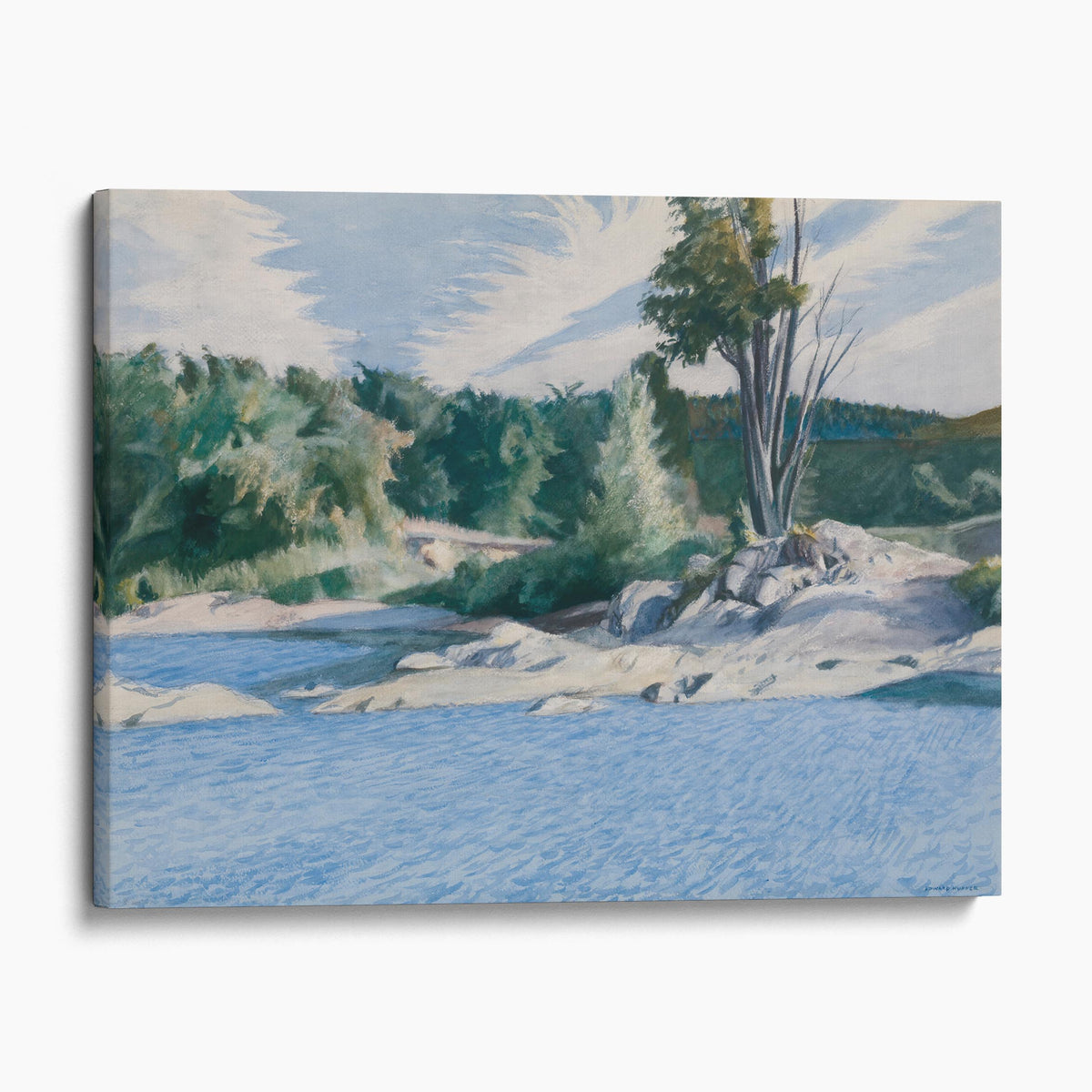 White River at Sharon, 1937 by Edward Hopper