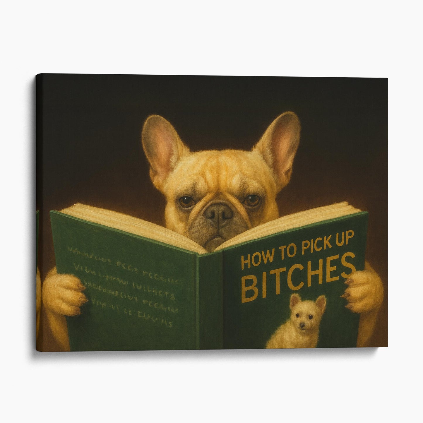 French Bulldog Reading Dating Book