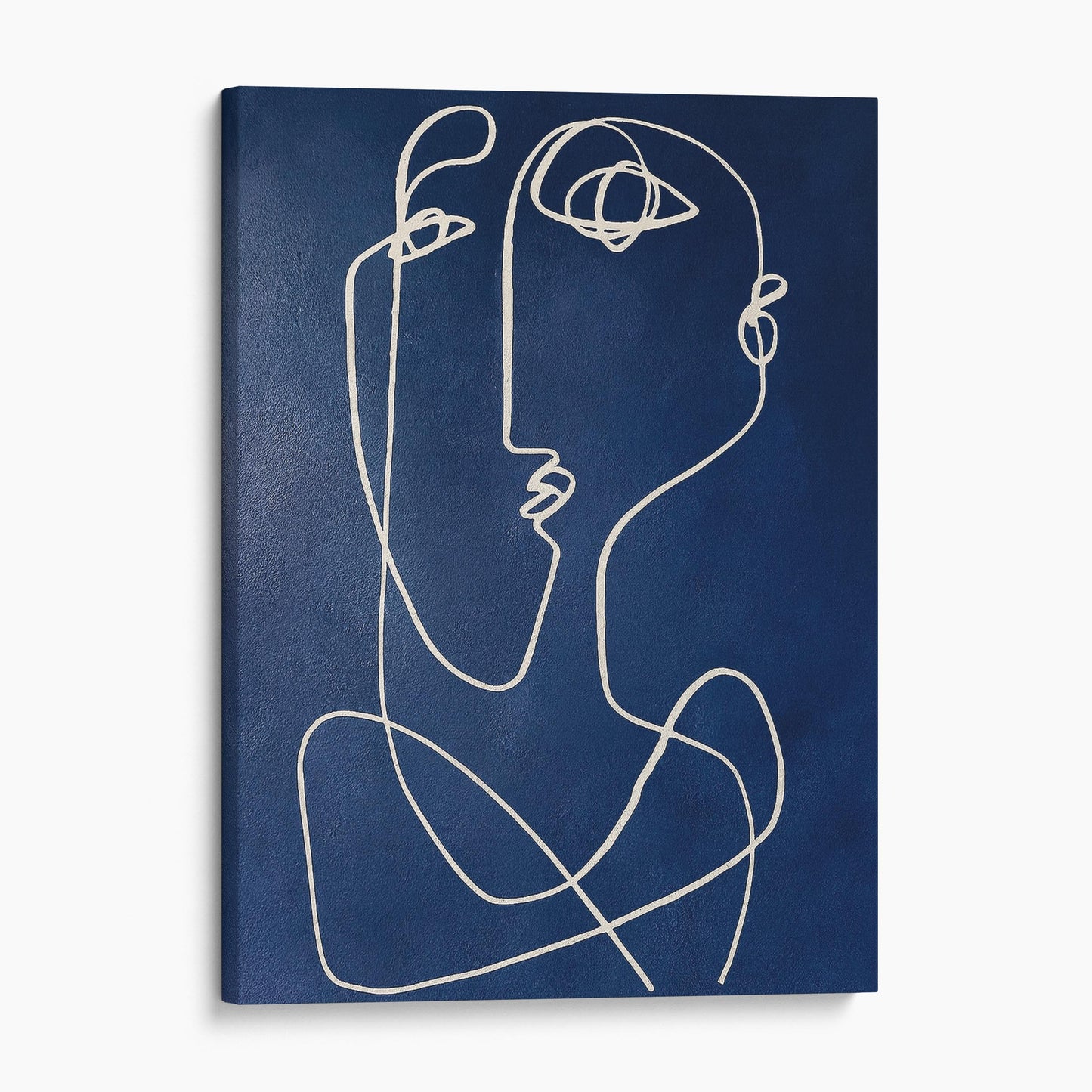 Woman Picasso Style Line Art