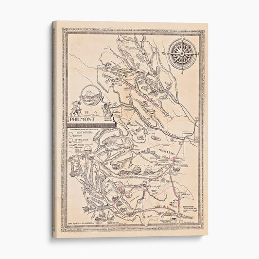 Philmont Boy Scout Ranch Map 1948