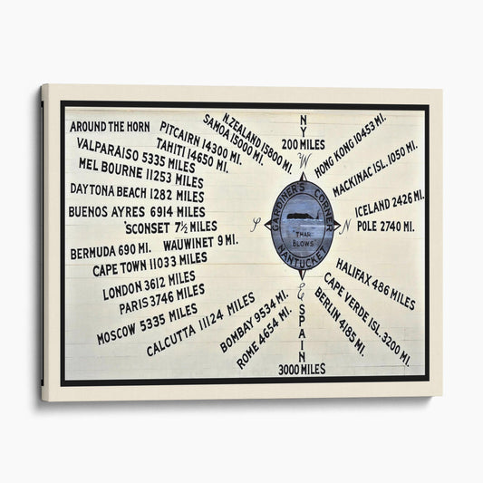 Gardiner's Corner Sign, Nantucket Massachusetts