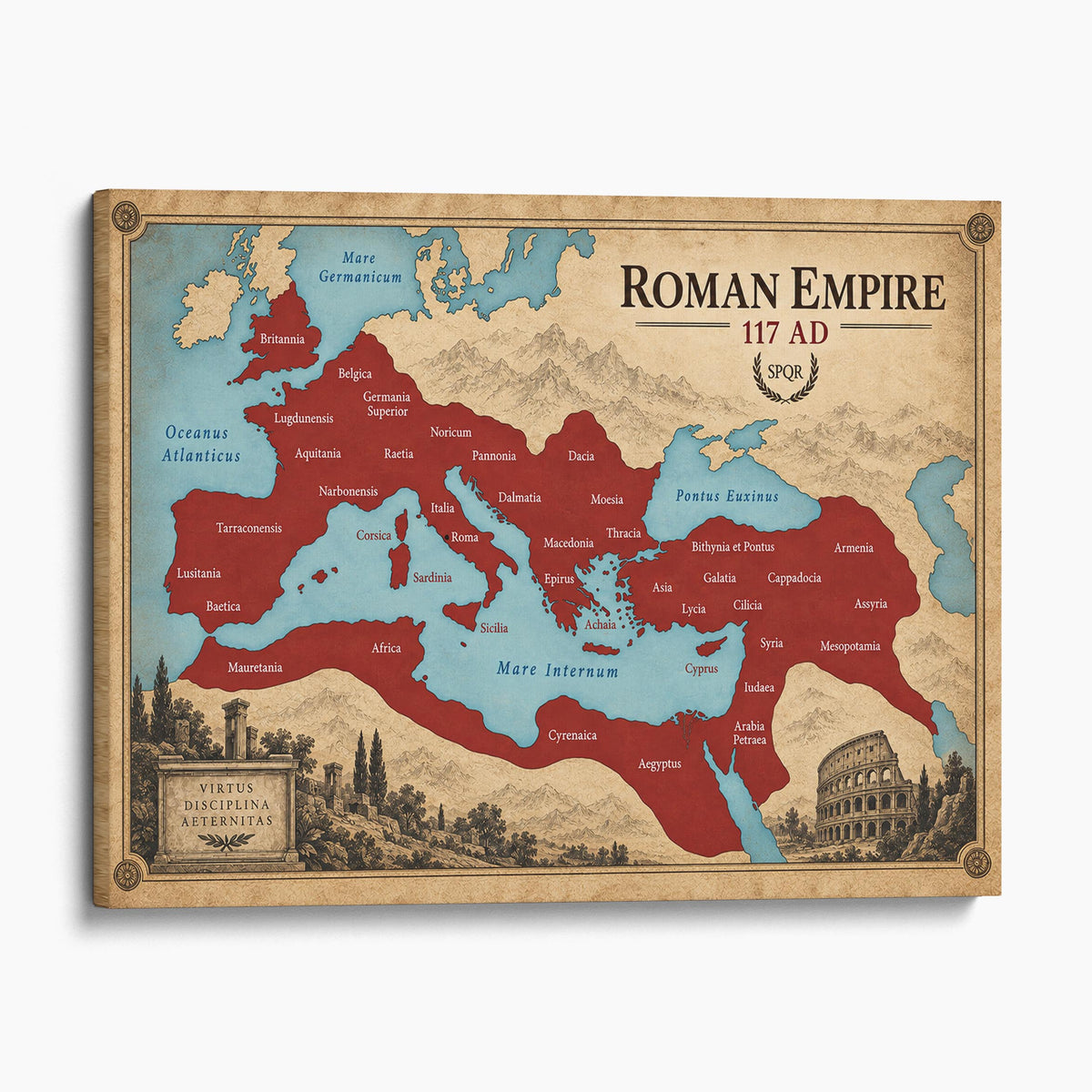 The Roman Empire At Its Peak, 117 AD