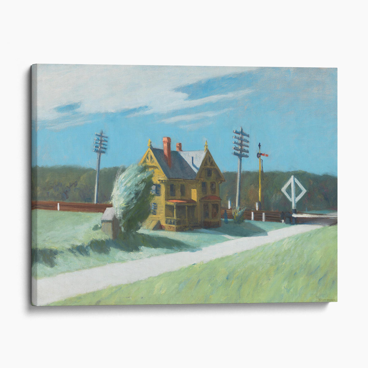 Railroad Crossing, by Edward Hopper