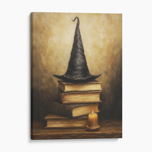 Witch Hat On Books