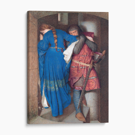 Hellelil and Hildebrand: The Meeting on the Turret Stairs by Frederic William Burton