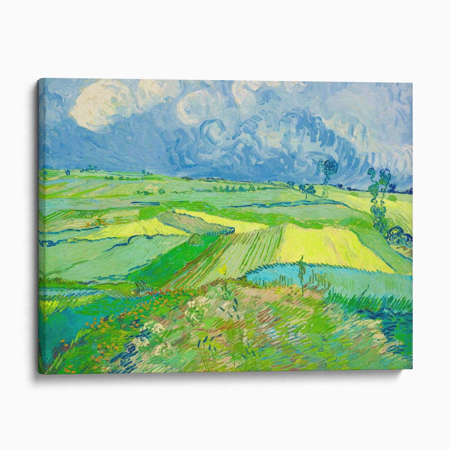 Wheat Fields at Auvers Under Clouded Sky by Van Gogh