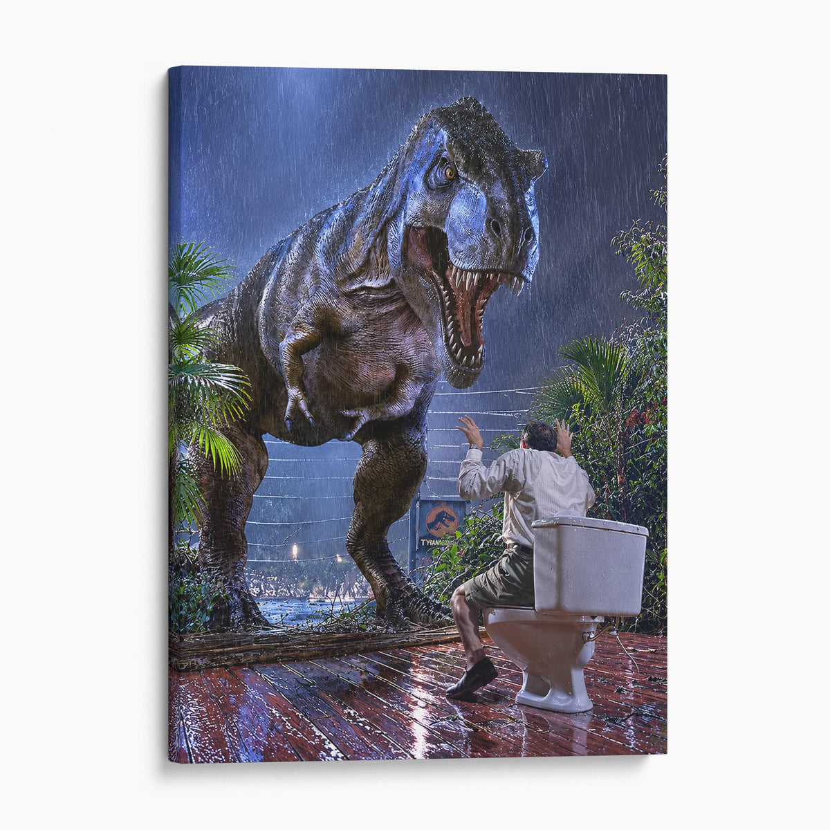 T-Rex Dinosaur Bathroom Break