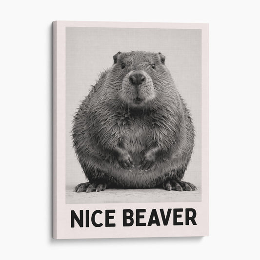 Nice Beaver - Bathroom Sign