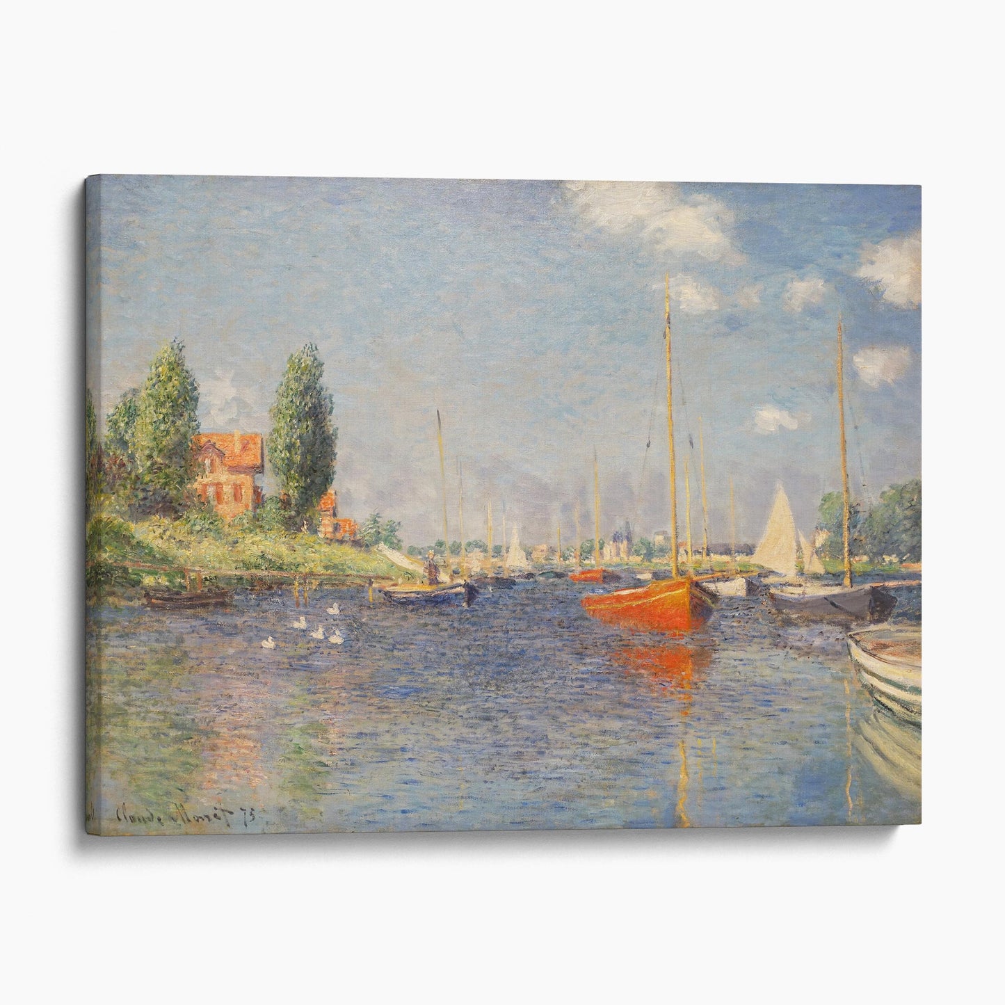 Red Boats, Argenteuil 1875 by Claude Monet