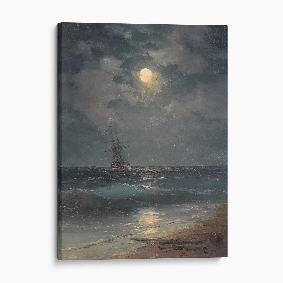 Ship by Moonlight - Ivan Aivazovsky