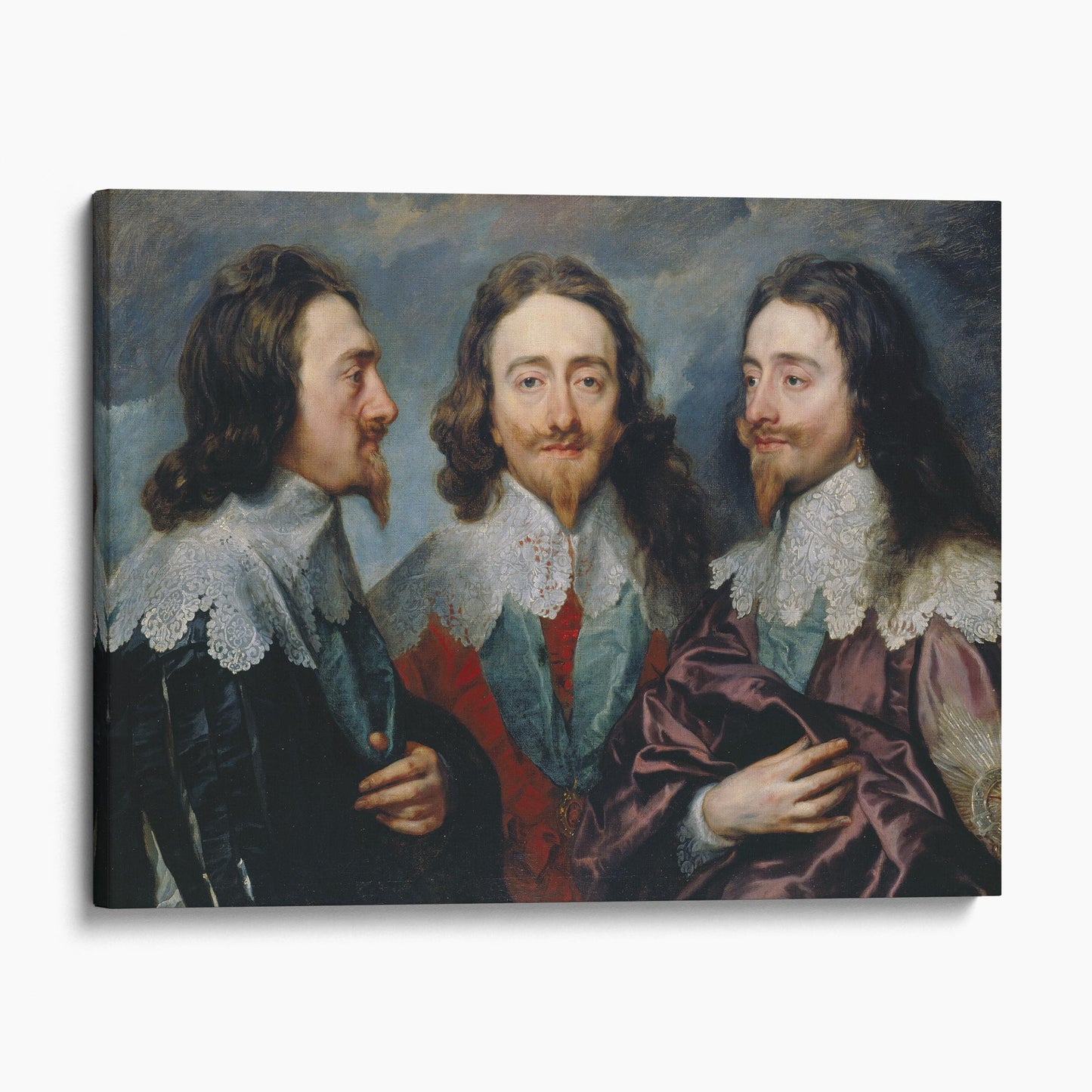 Charles I in Three Positions by Anthony van Dyck