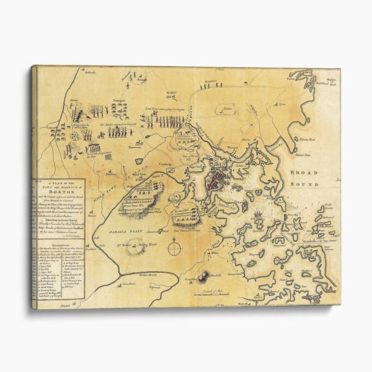 Map of the Boston Area, 1775