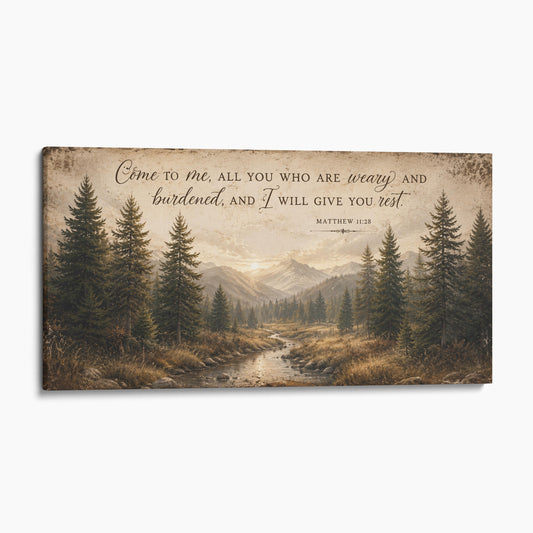 Come to me, all you who are weary - Matthew 11:28